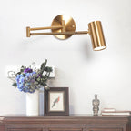 Experience modern brilliance—ORLUNE HOME’s adjustable gold swivel lights up any living space.