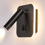 Soft, warm light glows from lamp and base edges, creating versatile bedside illumination.