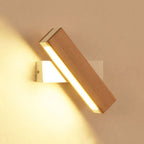 Warm yellow LED light with rectangular shade, adjustable to create a cozy ambiance.
