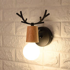 Provides warm accent lighting with its bulb and stylish wooden shade design.
