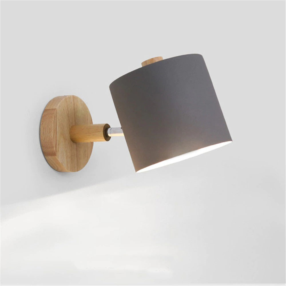 Soft, focused light streams downward from the adjustable ORLUNE HOME lamp for perfect illumination.