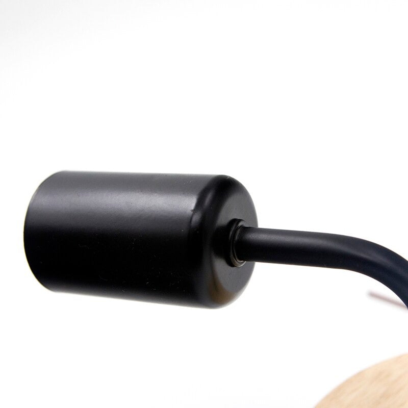 Discover focused, stylish illumination with this industrial black wood wall sconce lighting.