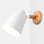 This Nordic wall light emits a soft, adjustable glow for modern spaces.