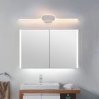 Luminaire mural LED intégré, design épuré, éclaire élégamment la salle de bain moderne.