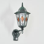 ORLUNE HOME light delivers bright, sensor-activated outdoor illumination with textured glass.